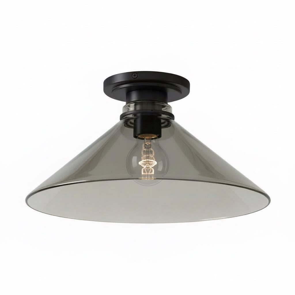 Aurenza Modern Industrial Flush Mount – Elegant Ceiling Lamp for Residential Interiors