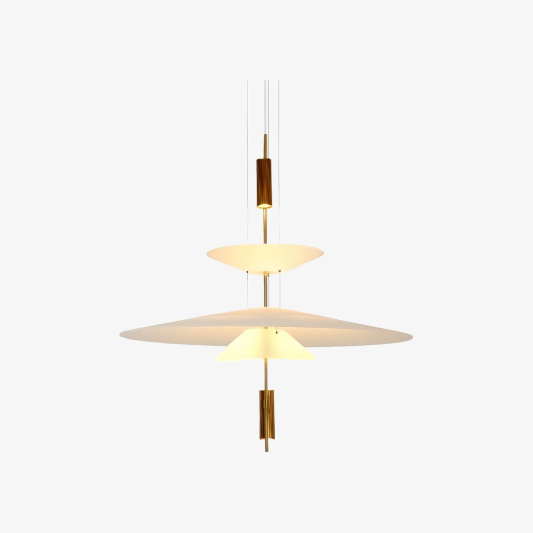 Plumeo Flamingo Mehrschichtige Hängelampe – Schlichtes Leuchtmittel für moderne Wohnzimmer N54