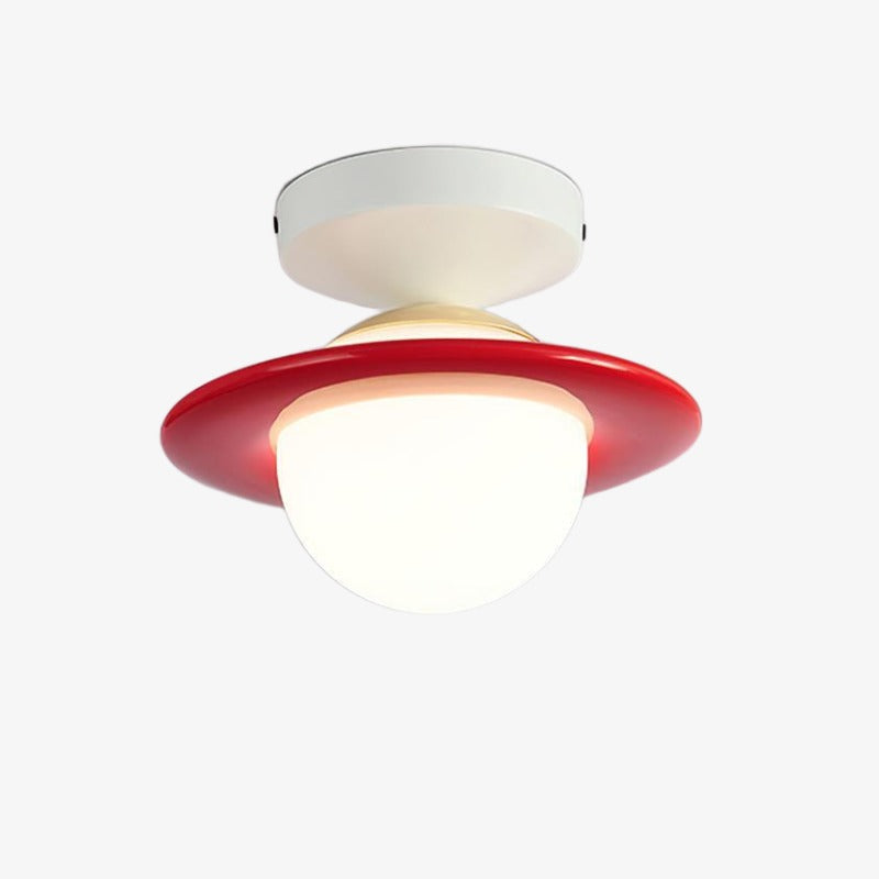 Plafonnier moderne minimaliste coloré Olevira - Montage pour chambre ou salon