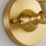 Bild in Gallery-Viewer laden, Brass wall plate and connector detail