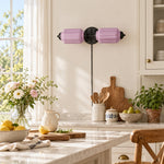 Cargar imagen en el visor de la Galería, Eloise Fluted Leaf-Relief Plug-In Wall Sconce
