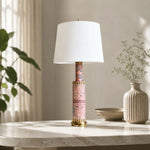 Cargar imagen en el visor de la Galería, Floral Ceramic Table Lamp