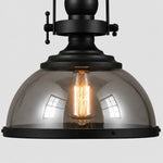 Load image into Gallery viewer, Ivoran Industrial Metal Smoky Glass Pendant Lamp — Suitable for Kitchen Island