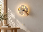 Charger l'image dans la visionneuse de galerie, Terrazzo and Wood Adjustable Wall Lamp in a second interior setting