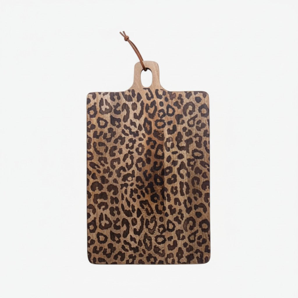 Leopard Solid Sapele Wood Board - Functional Dining Accessory for Kitchen