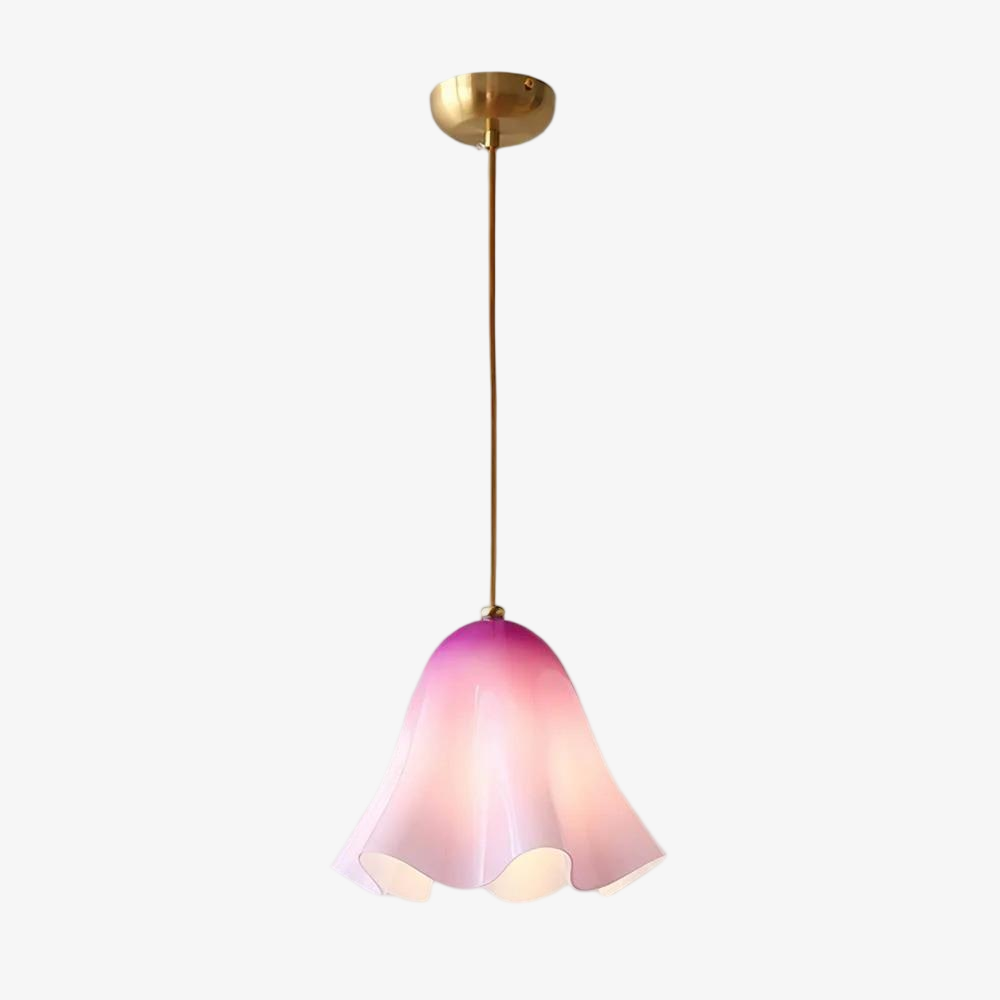Bellina Wave-Edge Glass Pendant Lamp — Organic Contemporary Style for Dining & Living
