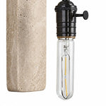 Bild in Gallery-Viewer laden, Black socket and natural stone texture detail
