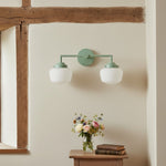 Charger l&#39;image dans la visionneuse de galerie, Opalume Glass Vanity Light - Vintage Inspired Bathroom Wall Lighting

