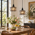 Charger l'image dans la visionneuse de galerie, Wabi-Sabi Brass Glass Pendant Light