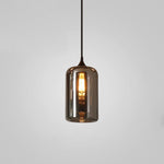 Bild in Gallery-Viewer laden, Smoky Gray Hand-Blown Glass Plug-In Pendant