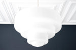 Cargar imagen en el visor de la Galería, Geotower Glass Contemporary Glass Ceiling Pendant Lamp– Art Deco Light for Living Space
