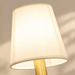 Cargar imagen en el visor de la Galería, Rowanea Fabric Shade Ceramic Plug-In Wall Sconce