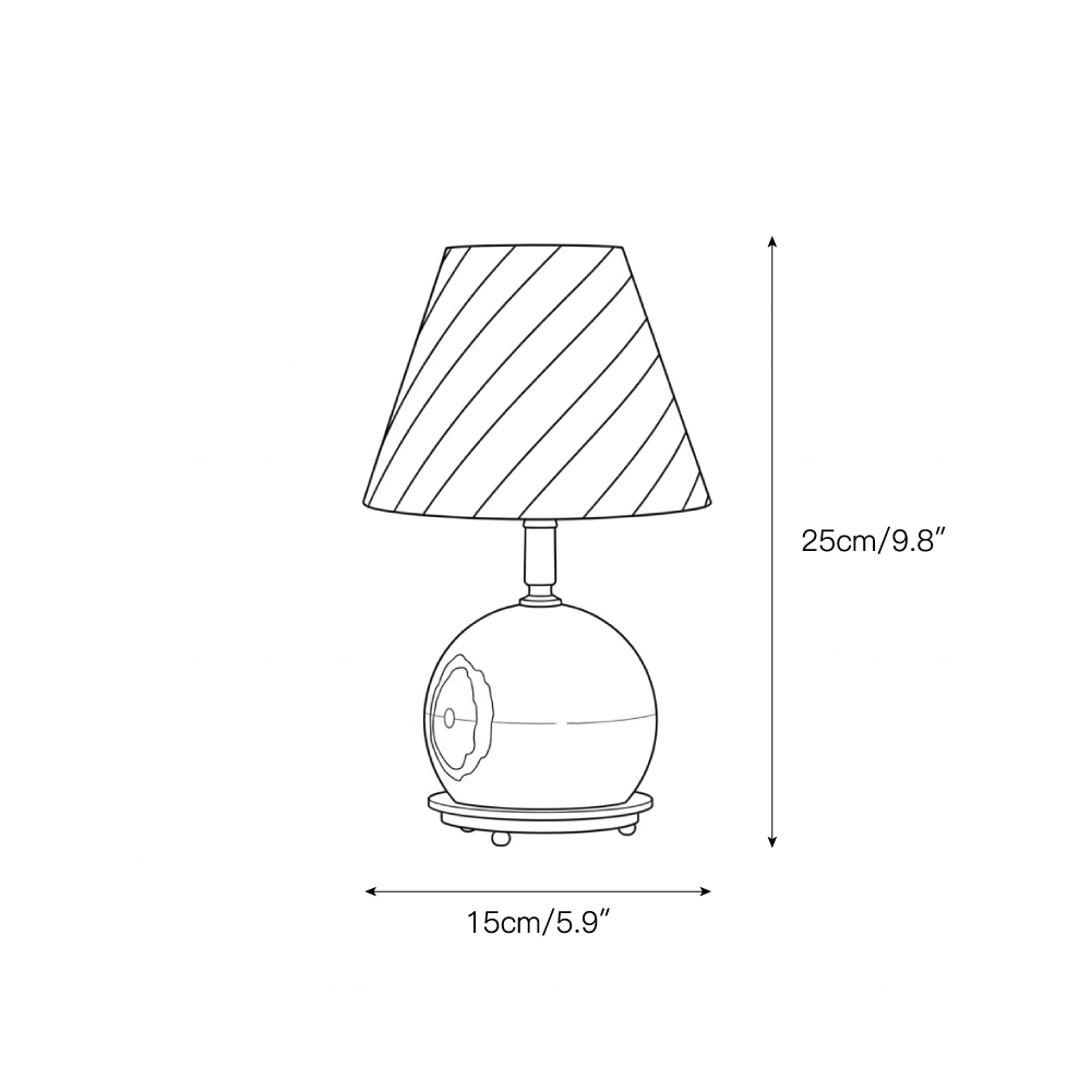 Lampe de table sculpturale moderne – Lumière décorative minimaliste pour chambre et salon