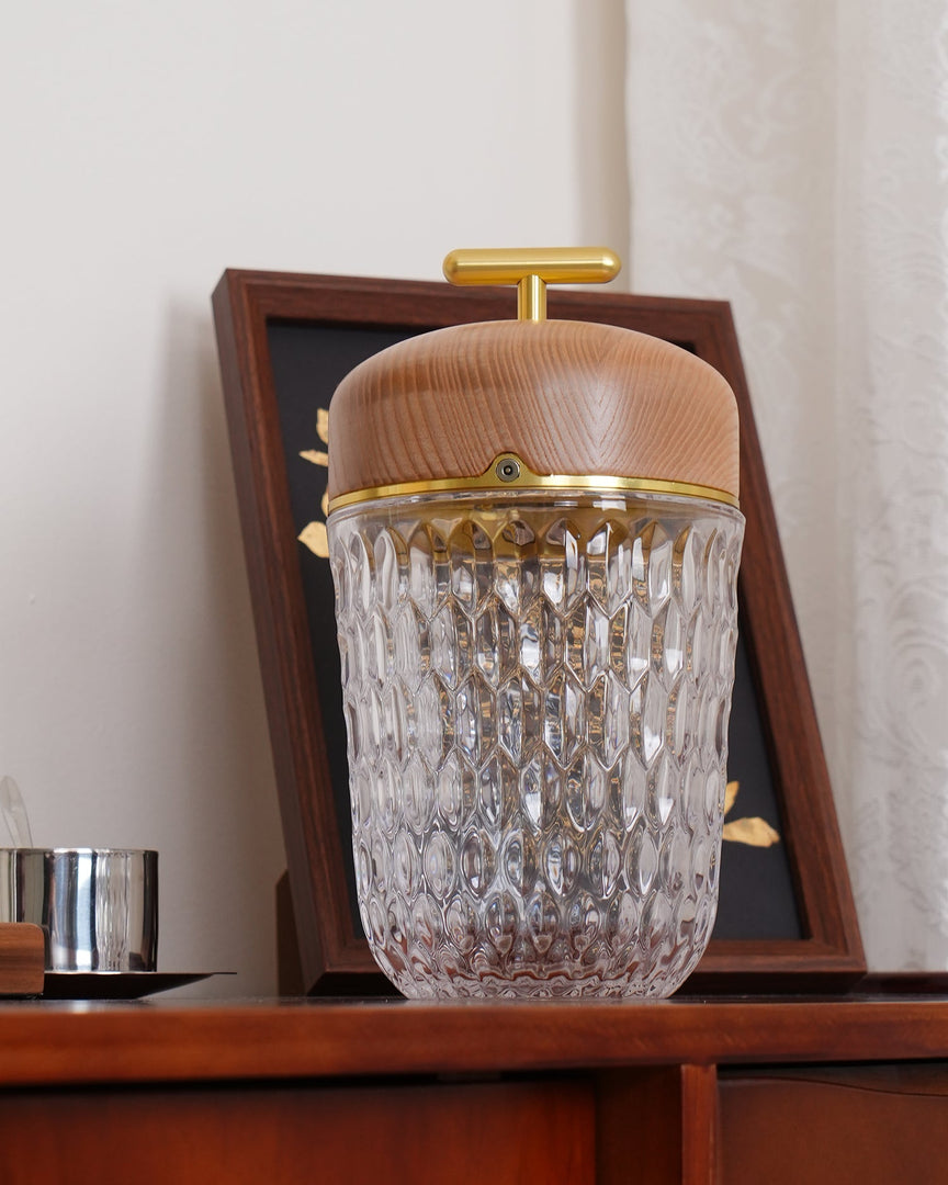 Lámpara de mesa portátil Delia