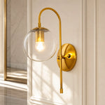 Bild in Gallery-Viewer laden, Luma Globe Wall Sconce · Clear Glass · Gold