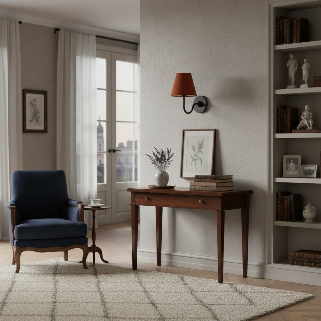 Aplique de pared Luvora con pantalla de tela y pantalla de tambor - Aplique plisado clásico