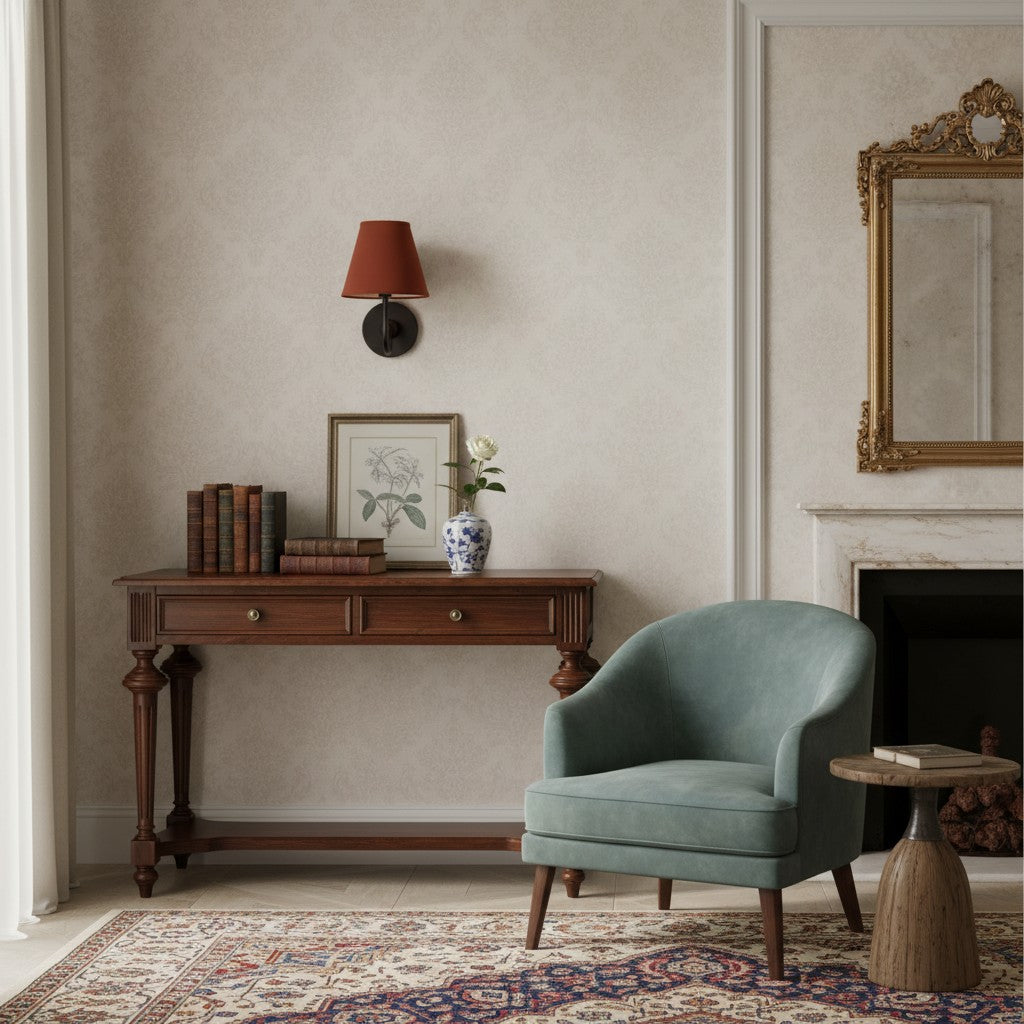 Aplique de pared Luvora con pantalla de tela y pantalla de tambor - Aplique plisado clásico