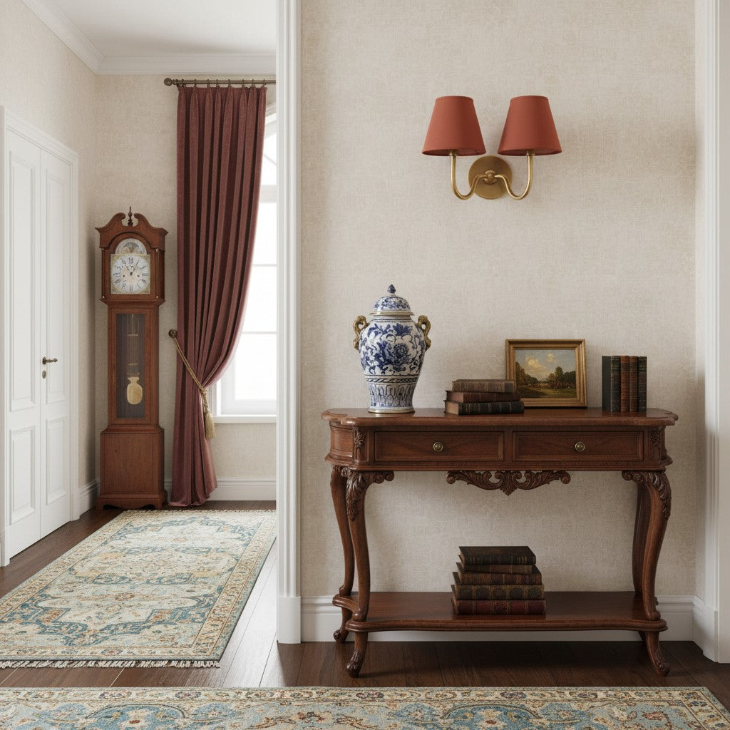 Luvora Fabric Shade Wall Sconce with Drum Shade - Classic Pleated Sconce Light