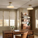 Cargar imagen en el visor de la Galería, Aurenza Modern Industrial Flush Mount: Elegante lámpara de techo para interiores residenciales