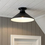 Cargar imagen en el visor de la Galería, Aurenza Modern Industrial Flush Mount: Elegante lámpara de techo para interiores residenciales