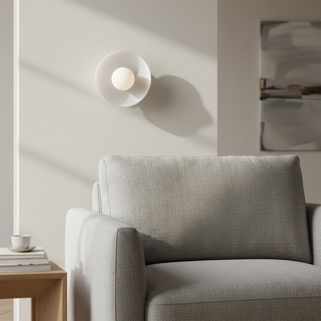 Verdoma Morandic Scheiben-Orb Wand- und Deckenlampe für moderne Innenräume