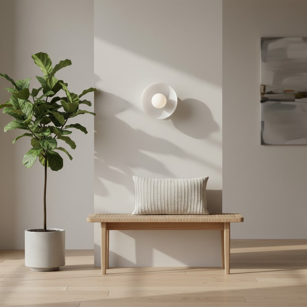 Verdoma Morandic Scheiben-Orb Wand- und Deckenlampe für moderne Innenräume