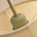 Charger l'image dans la visionneuse de galerie, Fabric shade support and painted metal socket housing detail