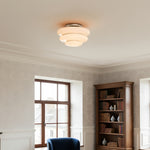 Charger l'image dans la visionneuse de galerie, Plafonnier superposé Cirren - Luminaire d'ambiance moderne et sculptural pour les salles à manger et les salons