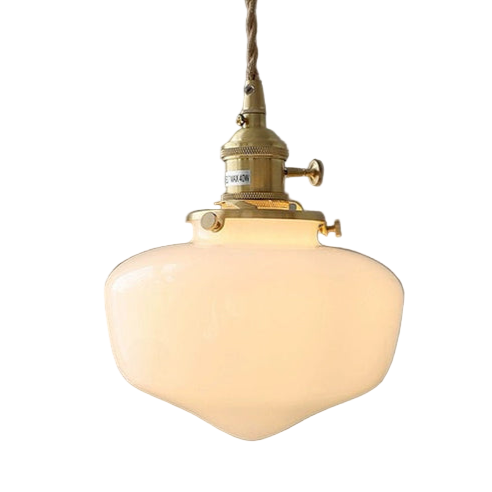 Suspension lanterne rétro en verre Radiant
