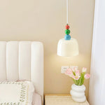 Bild in Gallery-Viewer laden, Colorful Beaded Glass Plug-In Pendant