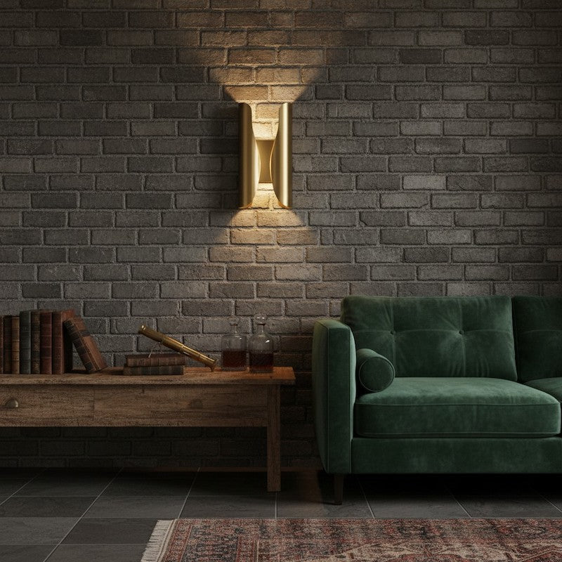 Aplique de Pared Artístico Escultural Auregon – Lámpara de Pared de Metal Enrollado Abstracto para Pasillo o Sala de Estar