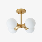 Lámpara de Techo Esférica Retro con Ramas - Luminaria Múltiple para Comedores