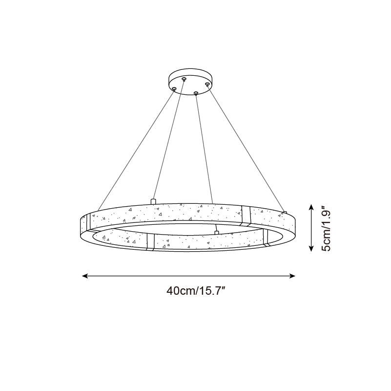 Lustre circulaire Dainolite