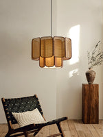 Bild in Gallery-Viewer laden, Layered Rattan Plug-In Swag Pendant