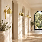 Charger l'image dans la visionneuse de galerie, Dome Arm Plug-In Cord Arched Metal Wall Sconce