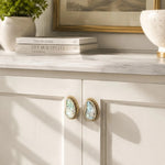 Cargar imagen en el visor de la Galería, French Vintage Cashew Shell Brass Cabinet Knobs and Pulls - image 19