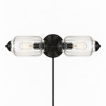 Cargar imagen en el visor de la Galería, Eloise fluted milk-glass plug-in wall sconce
