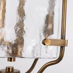 Load image into Gallery viewer, Brass and Pressed Glass Lantern Pendant Light