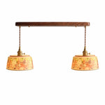 Cargar imagen en el visor de la Galería, Two-light floral ceramic bar pendant