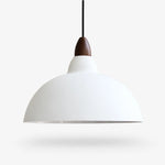 Cargar imagen en el visor de la Galería, white 35 cm / 13.8 in pendant light on white background