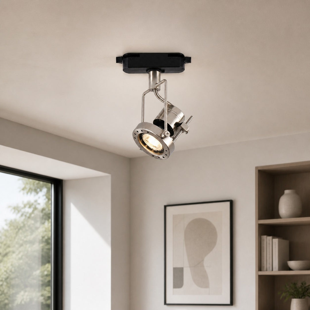 Bauhaus Brushed Nickel Adjustable Spotlight