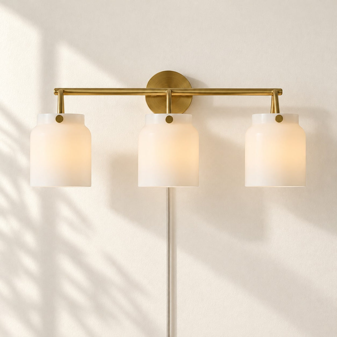 Hanton Modern Minimalist Nordic Plug-In Wall Sconce for Bathroom and Hallway