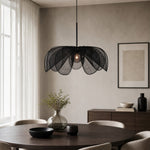 Charger l'image dans la visionneuse de galerie, Black pendant light dining room scene