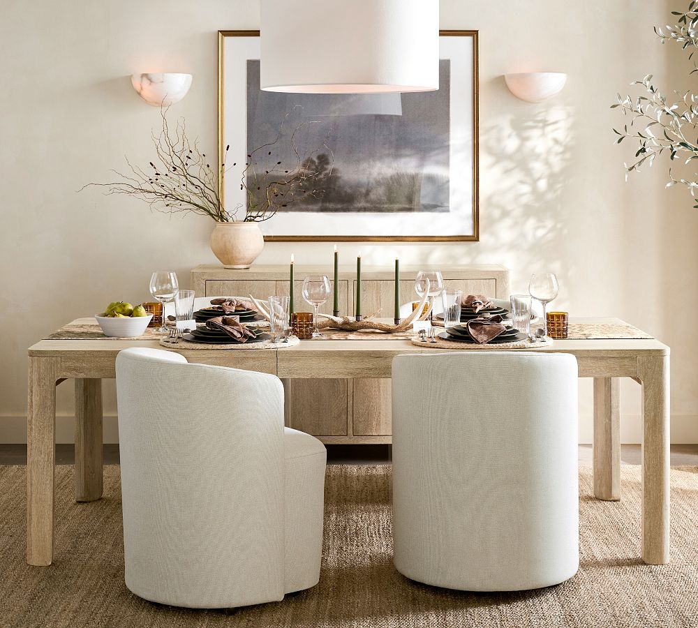 Lámpara colgante de lino Dumora con forma de tambor: moderna pantalla blanca para comedor
