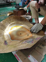 Load image into Gallery viewer, Hammered Brass Suspension Light
