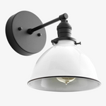 Bild in der Galerieansicht laden, Conique Metal  Wall Sconce - White Metal Shade - Industrial Modern Lighting
