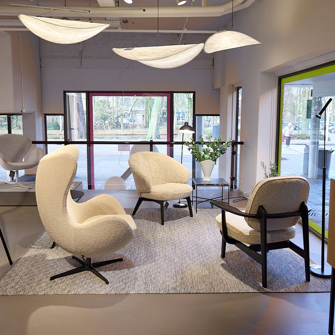 Cloudlike Mulberry Silk Plug-In Pendant Light