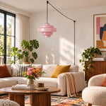 Load image into Gallery viewer, Koloro Millie Plug-In Glass Pendant Light - Retro Colorful Pendant for Modern Interiors