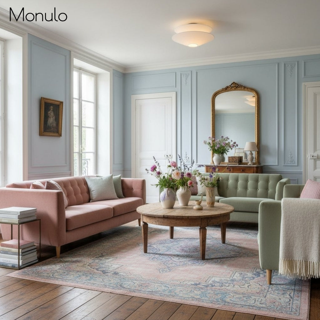 Solivara Fabric Linen Shade Flushmount Ceiling Lamp – Ideal for Bedrooms and Hallways