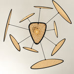 Load image into Gallery viewer, Layered Rattan Chandelier With Plug-In Cord